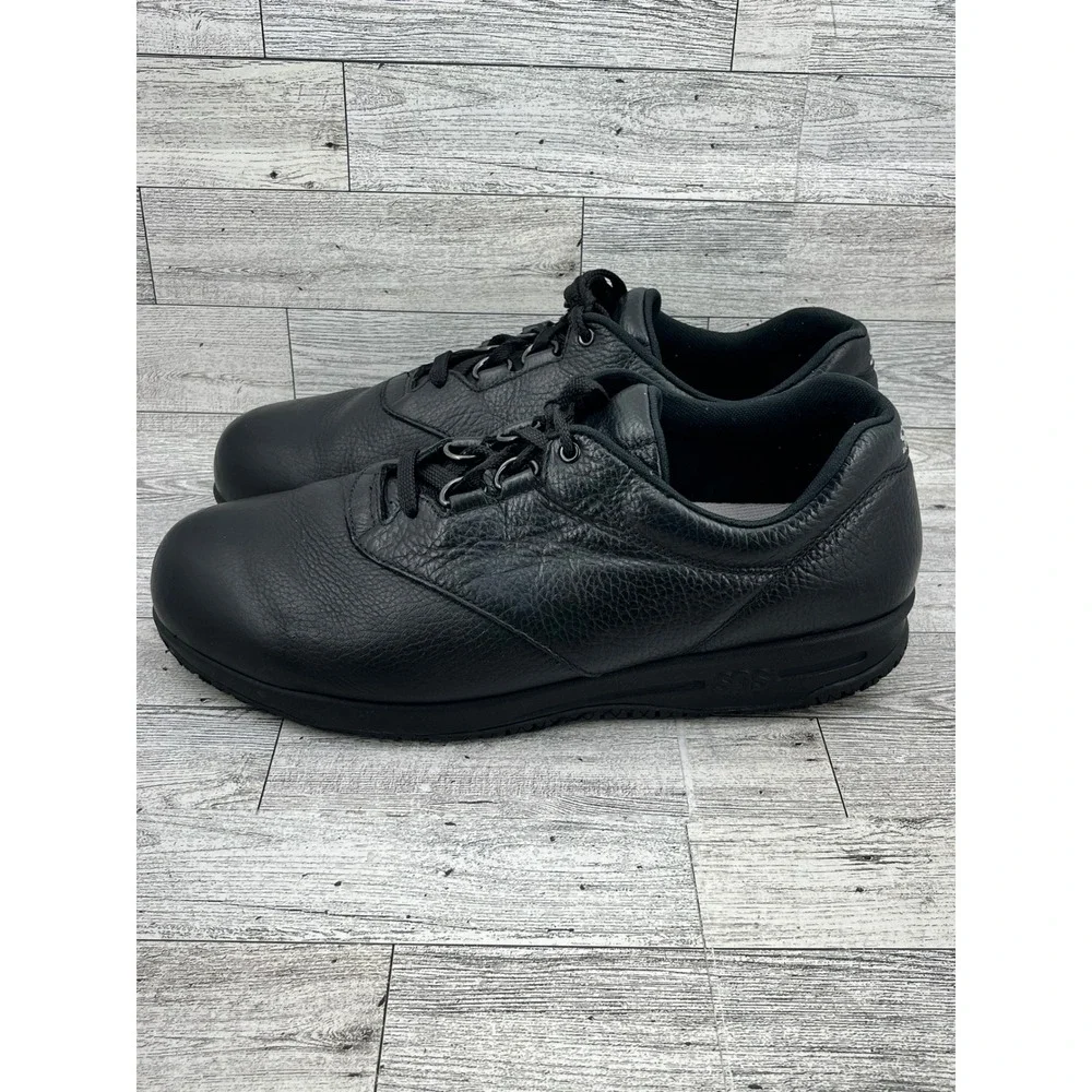 SAS Liberty Womens‎ Black Leather Slip Resistant Professional Walking Shoes 12WW